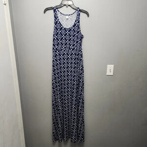 Old navy women's maxi dress blue size XS petite blue